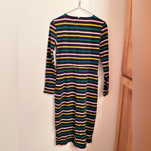 J. Crew Long-sleeve Striped Dress Size 0 - Picture 3 of 5
